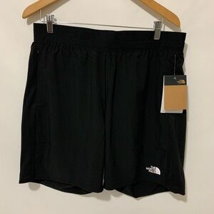 The North Face Black Performance Shorts with Elastic Waist Zip Pockets